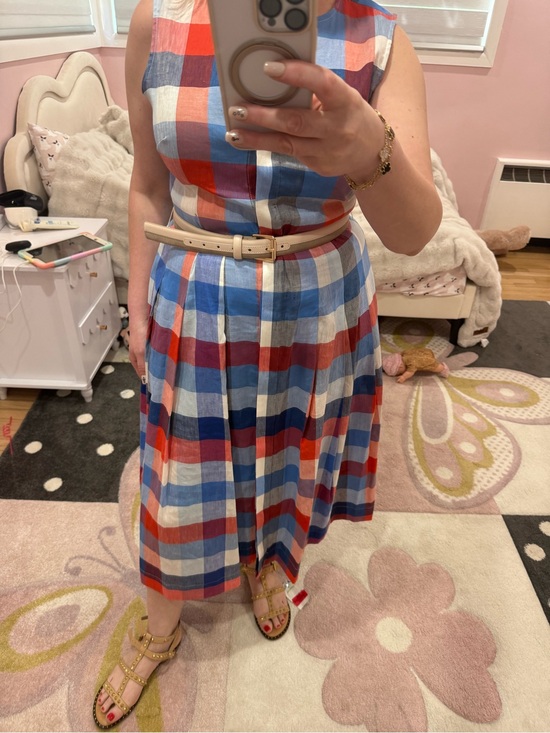 Jude Connally Dresses & Skirts - Jude Connally Multi-Color Plaid Sleeveless Dress